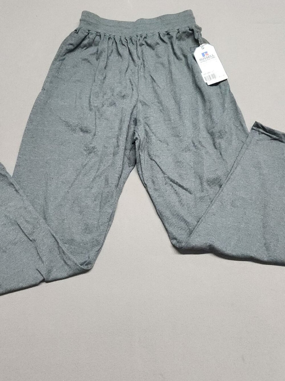 Russell Athletic Mens Lounge Pants Sweat Size S Knit Elastic Waist Gray 130
